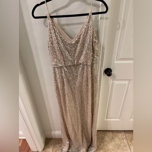 Size 10 champagne sparkle dress